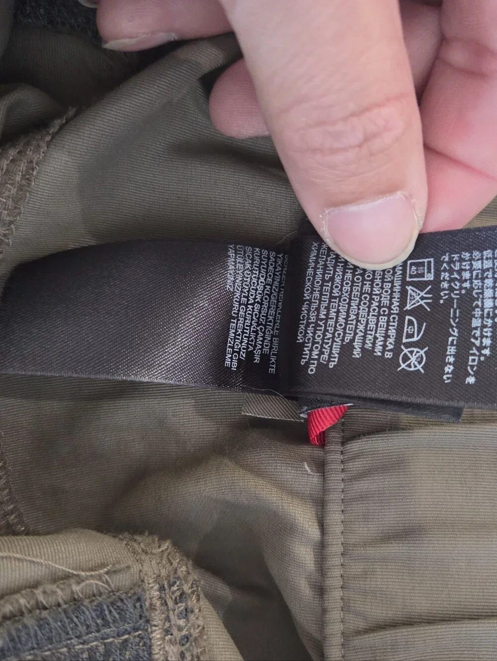 The North Face Mens XXL Convertible Cargo Hiking Pants Brown Zip Off Belted